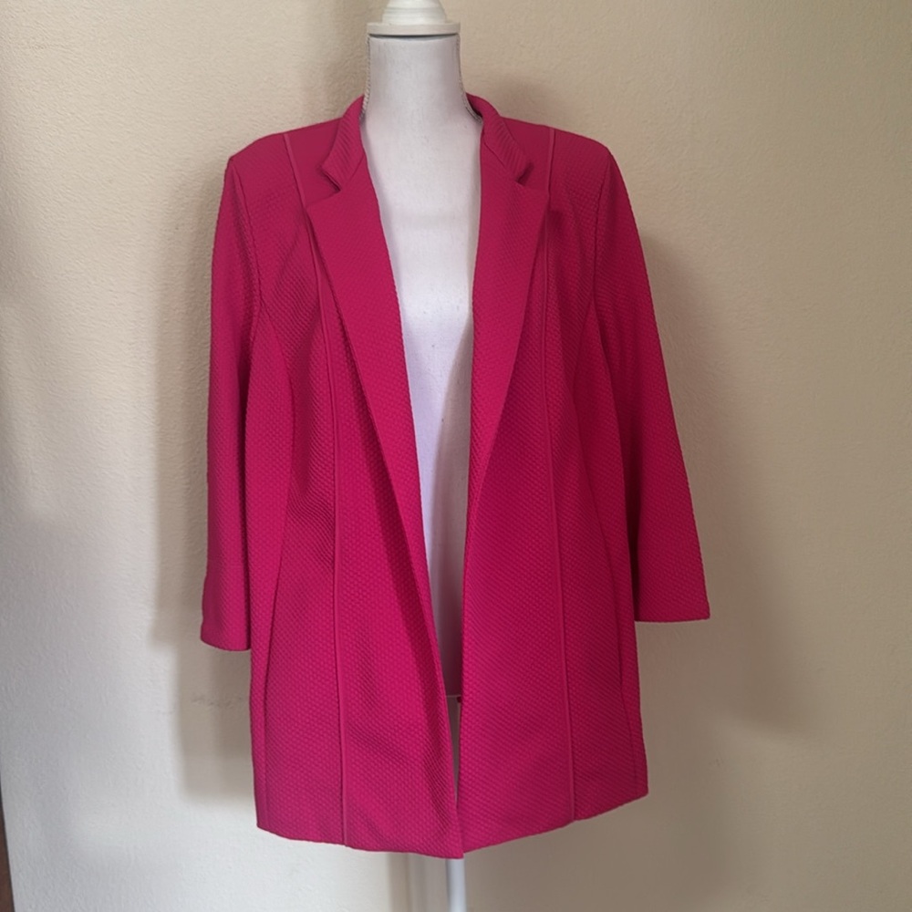 Allison Daley Pink Open Front Blazer